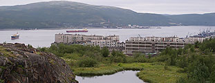Panorama of Murmansk, photo: Saprykin, 500x248p, 31kb